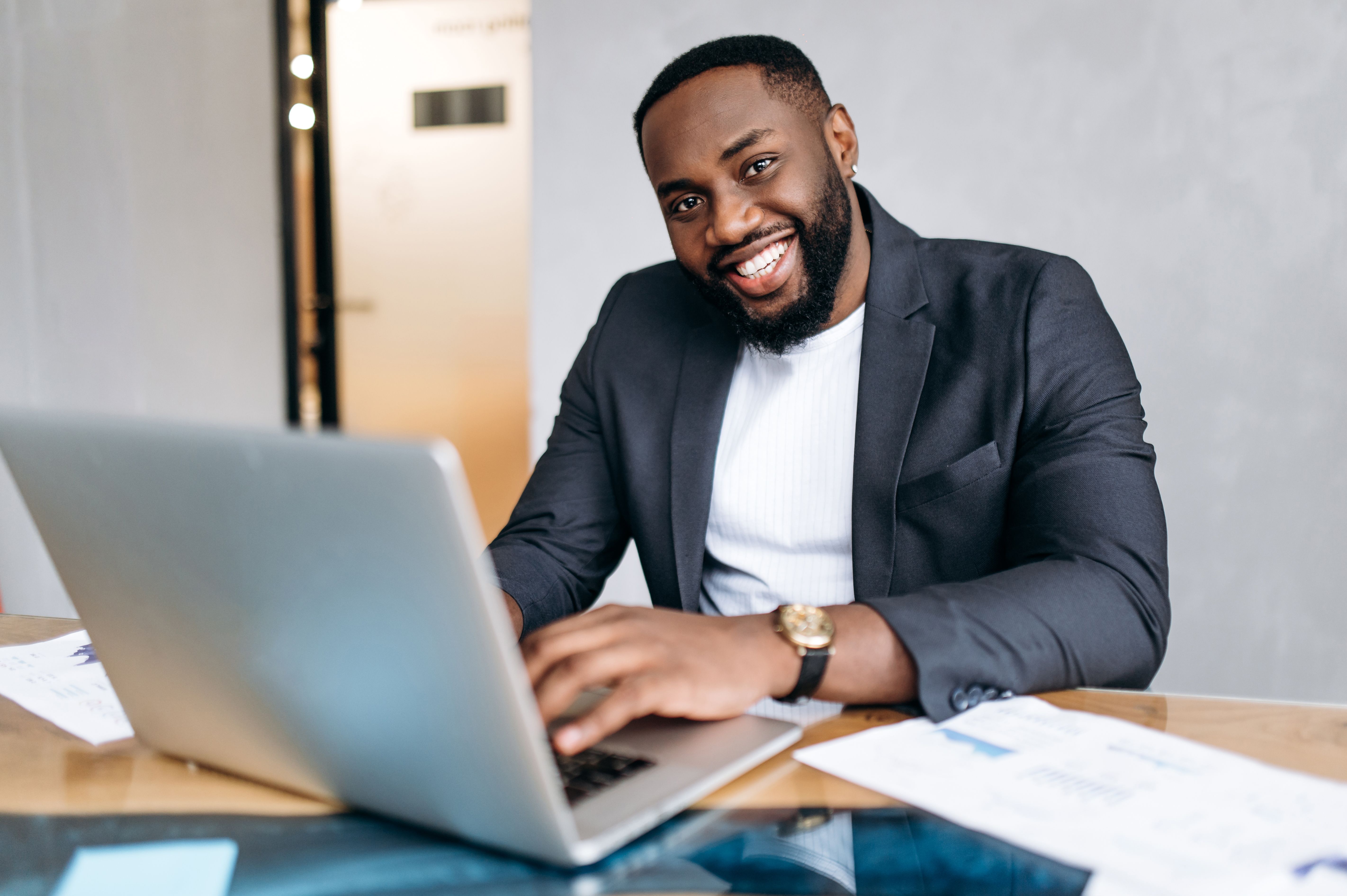 man, business, work, office